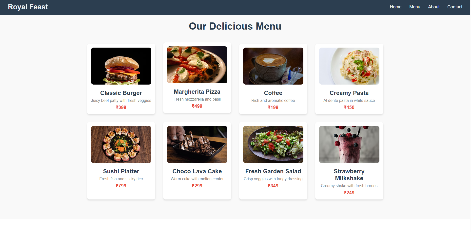 Restaurant Website